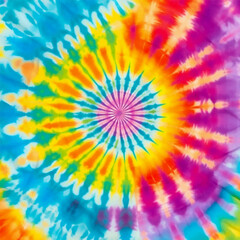 Abstract background with a rainbow coloured tie dye pattern design - 623388747