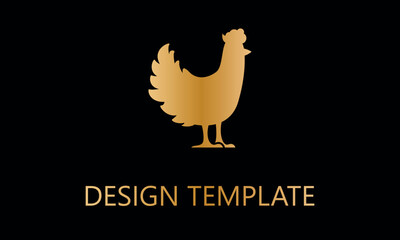 Fototapeta na wymiar hen chicken vector logo template