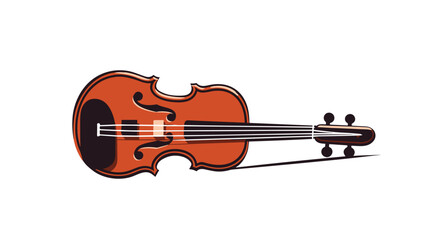 Fototapeta premium Elegant Harmony Unveiling the Melodic Beauty of the Violin Logo