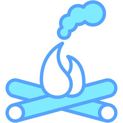 bonfire icon, are often used in design, websites, or applications, banner, flyer to convey specific concepts related to autumn seasons.