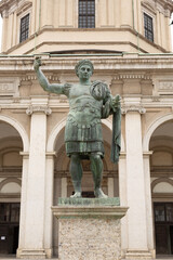 Fototapeta na wymiar Statue of Constantine the Great Milan