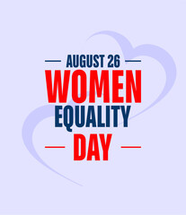 Women's Equality Day, background template Holiday concept