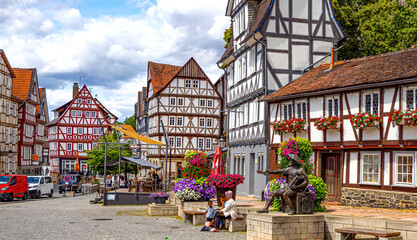 Homberg/Efze, Altstadtszene Marktplatz