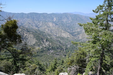 Fototapeta na wymiar San Gabriel Mountains near Pasadena, California.