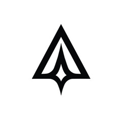 triangle logo design , vector illustration isolated