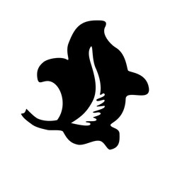 Icon vintage calligraphic floral design element and page decoration for retro design with old ornament