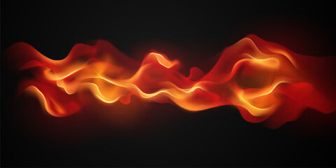 Virtual Flame Set Design vector illustration