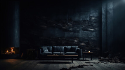 Atmospheric Dark Room Background