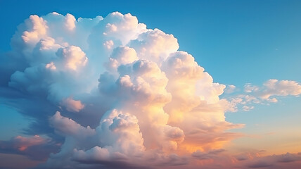 Unique Stylish Cloud Clusters in the Evening Sky