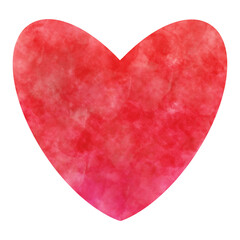 colorful red heart