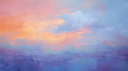Obraz na płótnie Canvas Abstract art capturing the essence of a colorful sky at dusk, generative ai