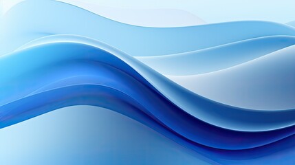 Abstract blue shapes forming a gradient background, generative ai