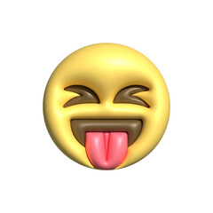 Yellow emoji  love emoticons faces with facial expressions 3D stylized Emoji icons