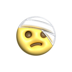 Yellow emoji  love emoticons faces with facial expressions 3D stylized Emoji icons