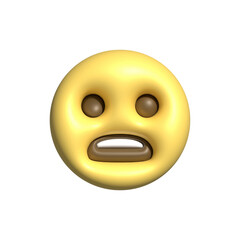 Fototapeta premium Yellow emoji love emoticons faces with facial expressions 3D stylized Emoji icons