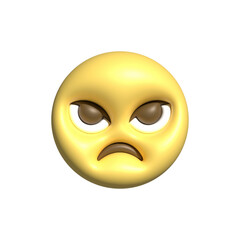 Yellow emoji  love emoticons faces with facial expressions 3D stylized Emoji icons