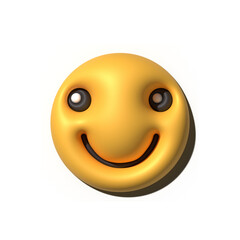 Yellow emoji  love emoticons faces with facial expressions 3D stylized Emoji icons