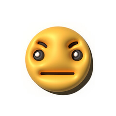 Yellow emoji  love emoticons faces with facial expressions 3D stylized Emoji icons