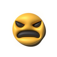 Yellow emoji  love emoticons faces with facial expressions 3D stylized Emoji icons