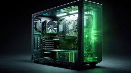 Innovation meets modern design in this computer graphic, generative ai