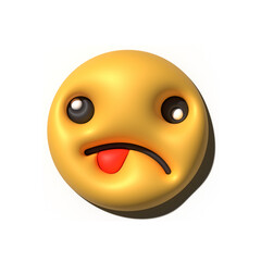 Yellow emoji  love emoticons faces with facial expressions 3D stylized Emoji icons