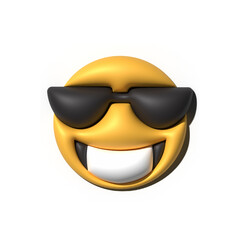Yellow emoji  love emoticons faces with facial expressions 3D stylized Emoji icons