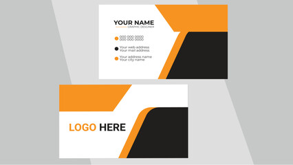 Visiting card for business and personal use. Vector illustration design.Clean Design Business Card Layout.
