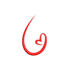 3d rendering Social Media Heart icon online social communication applications concept
