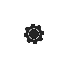 white cog gear icon