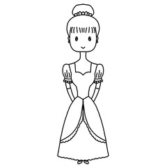 cute girl wearing a beautiful dress