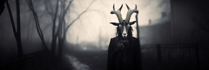 Gothic goat. Generative AI