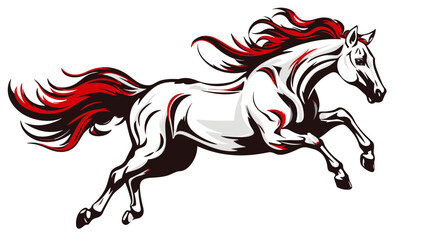 Majestic Equine Elegance Stunning Glass of Horse Banner Embracing the Spirit of Graceful Beauty