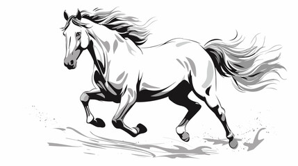 Obraz na płótnie Canvas Majestic Equine Elegance Stunning Glass of Horse Banner Embracing the Spirit of Graceful Beauty