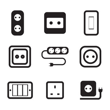 socket set icon logo vector design