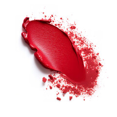 red paint brush isolated