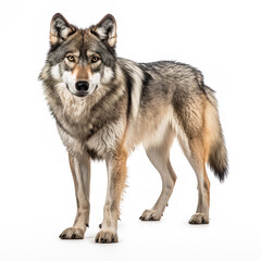 wolf isolated on white