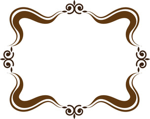 ornamental frame design svg