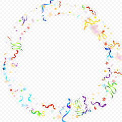 ribbon spiral confetti carnival color shine gift