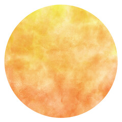 colorful orange circle