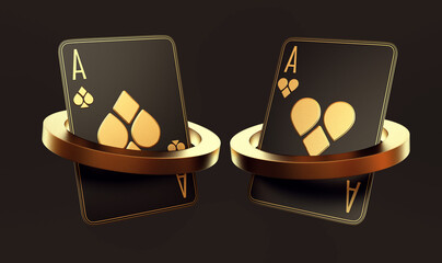 casino roulette set card banner motion chips 3d render 3d rendering illustration 