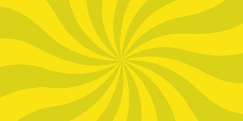 Yellow sun rays. Abstract background with rays. Sun ray vector background radial sunrise or sunset light retro design. Abstract summer sunny. Vintage beam sunburst texture.