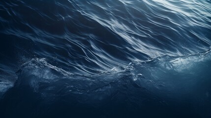 Obraz premium Dark ocean waves. Generative AI