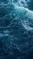 Dark ocean waves. Generative AI