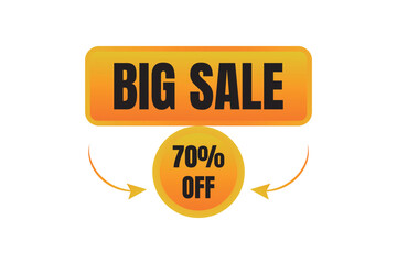 Big sale 70% off offer price Banner design template for marketing. Special offer promotion retail. background banner modern graphic design for advertising store shop, online store, website  
