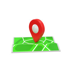 3D Realistic Location map pin gps pointer markers 3d rendering

