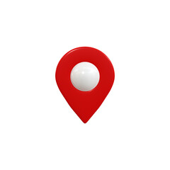 3D Realistic Location map pin gps pointer markers 3d rendering
