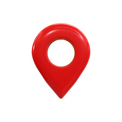 3D Realistic Location map pin gps pointer markers 3d rendering
