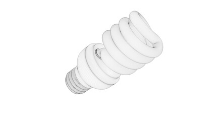 Light Bulb_Perspective View03_Wireframe
( 3D Rendering , 3D Illustration )