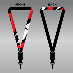 Lanyard Template Design For Company Purposes And More	