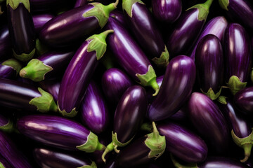 Pattern of eggplants. AI generated